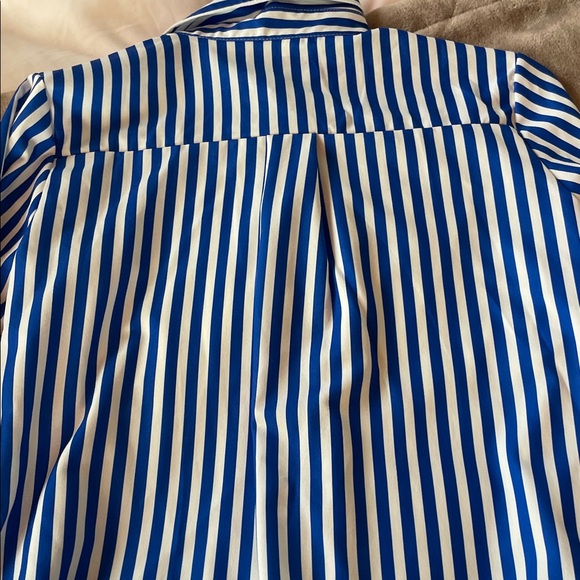 Blue and White Striped  Shirt - Picture 5 of 7